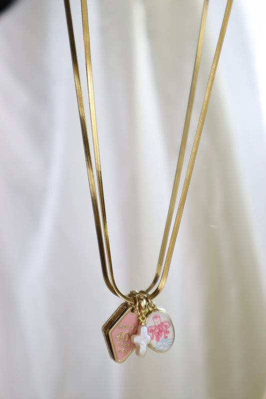 Triple Sea Charm (Pink)