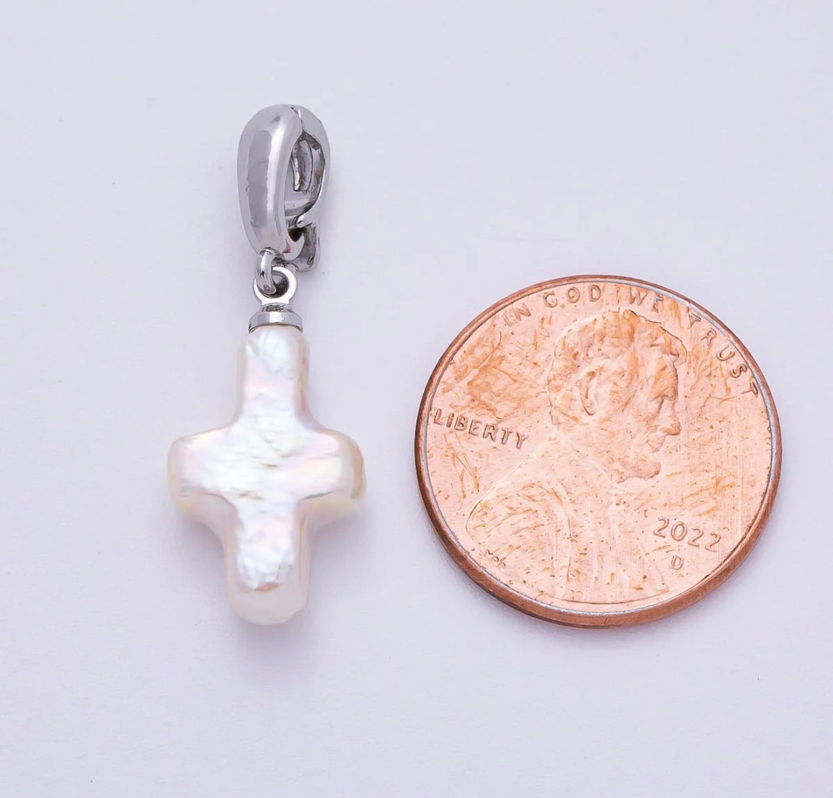 Pearl Cross (Silver)