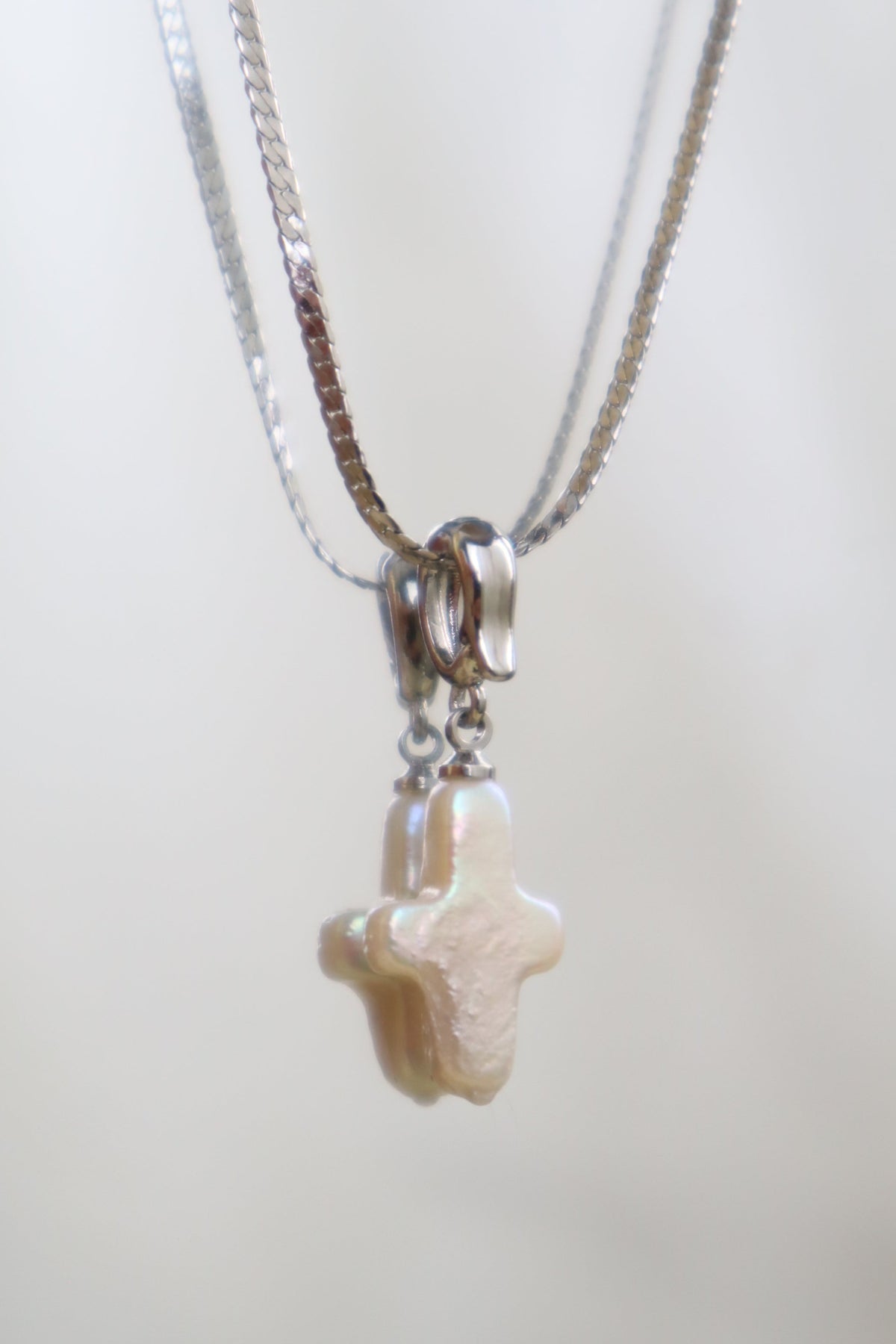Pearl Cross (Silver)