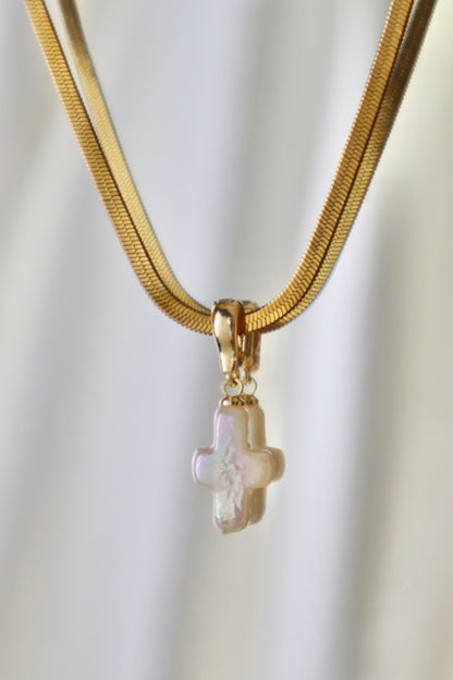Pearl Cross (Gold)