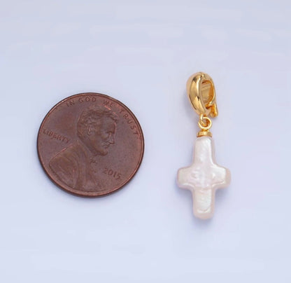Pearl Cross (Gold)